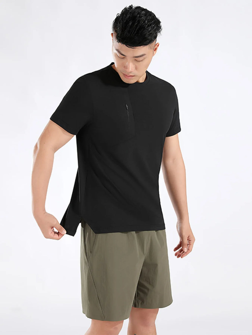 Men's Plus Size Round Neck Short Sleeve Active T-Shirt | Tampa Bay Discounts