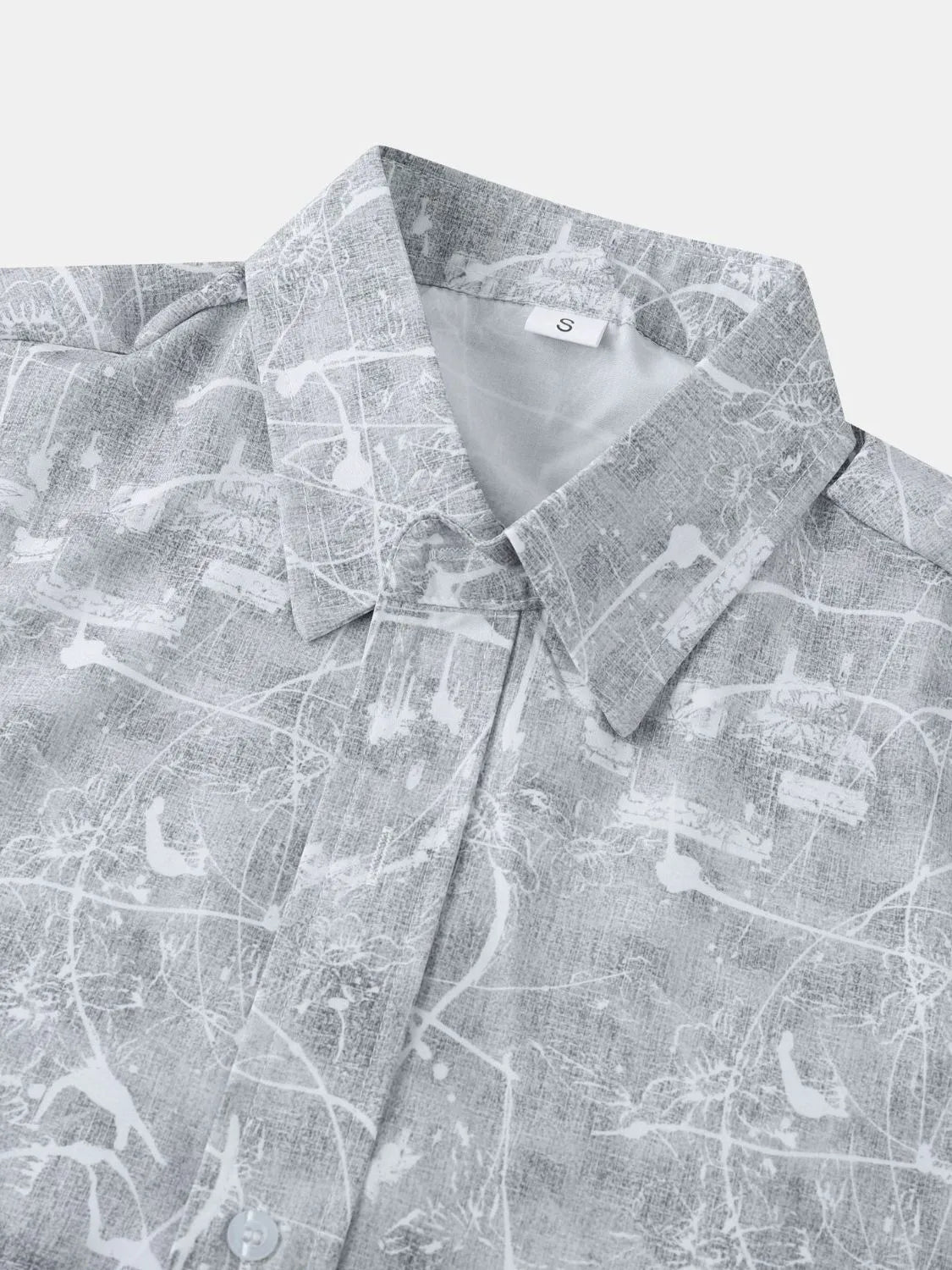 Men's Printed Short Sleeve Button Down Shirt | Tampa Bay Discounts