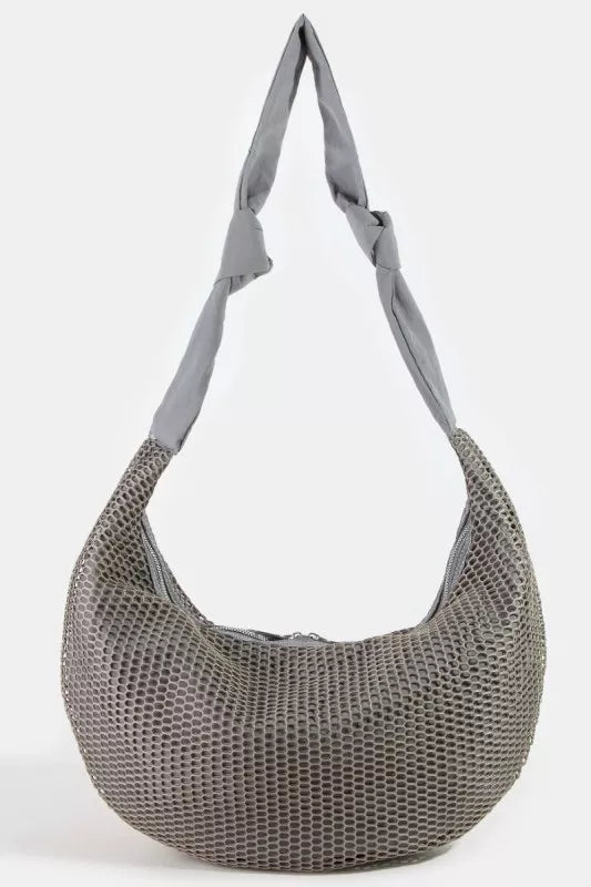 fame-textured-mesh-knot-shoulder-bag 7