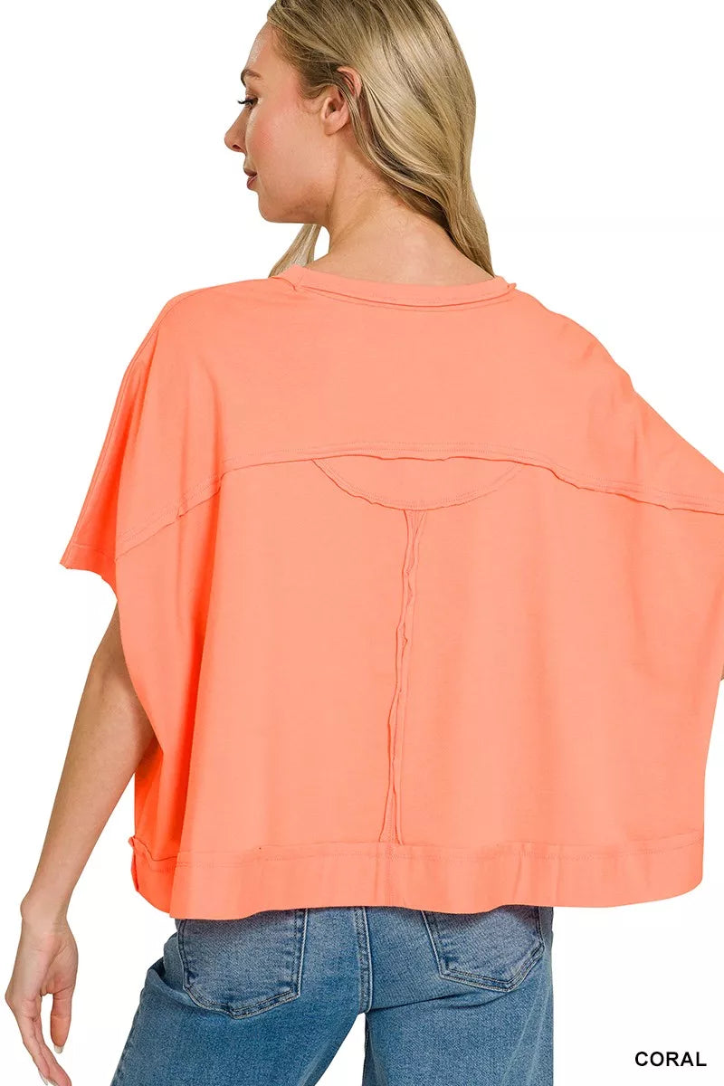 zenana-exposed-seam-boxy-top image 3