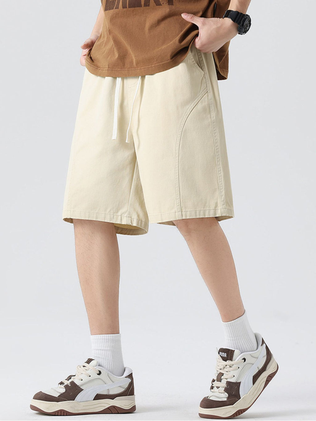 Men's Full Size Casual Loose-Fit Drawstring Shorts Plus Size | Tampa Bay Discounts