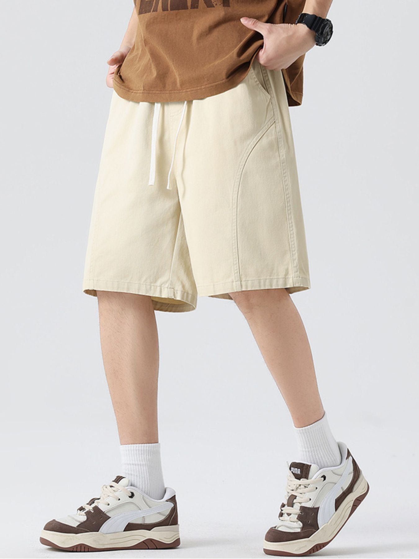 Men's Full Size Casual Loose-Fit Drawstring Shorts Plus Size | Tampa Bay Discounts