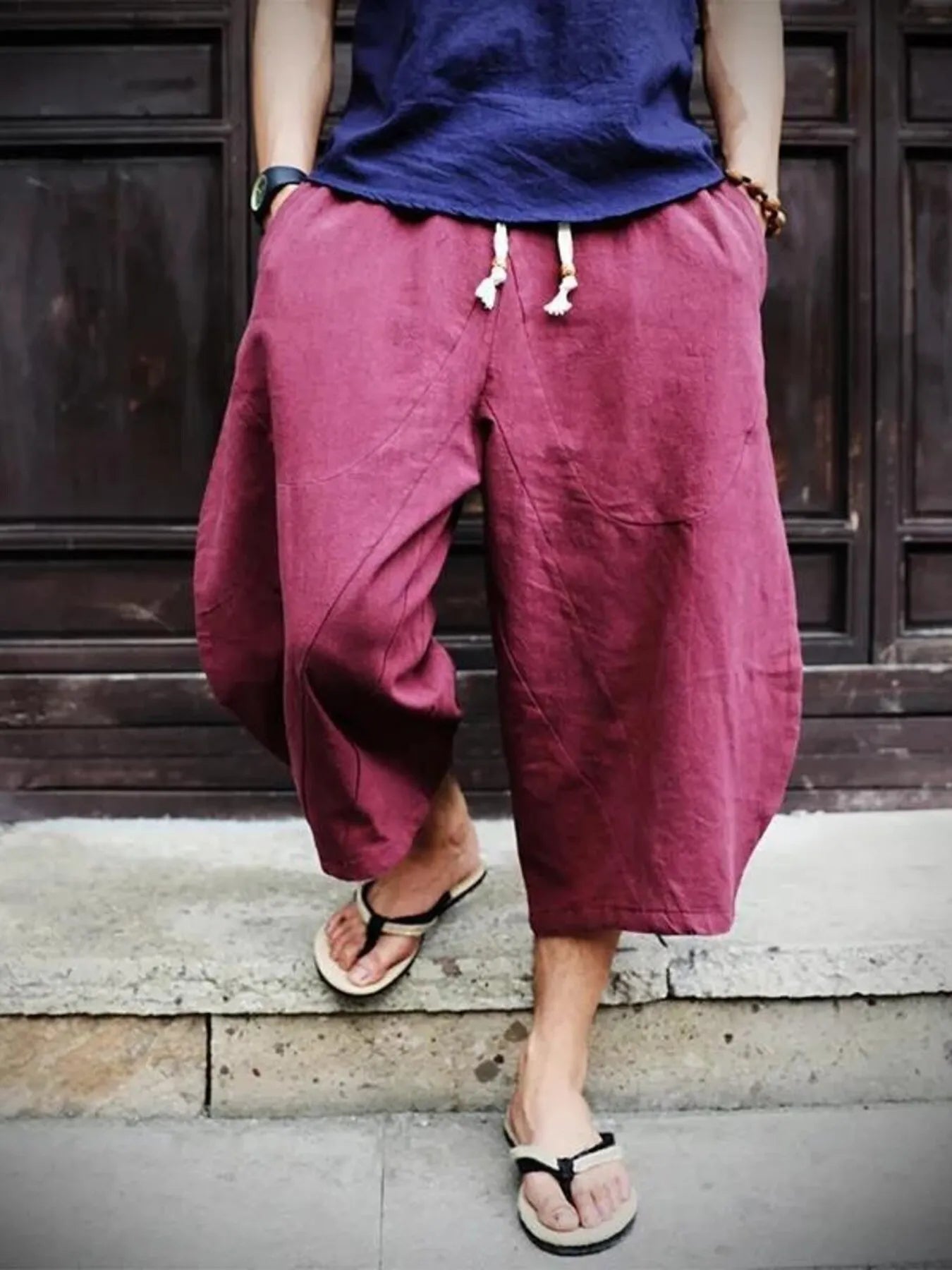 Men's Plus Size Loose Fit Cropped Pants | Tampa Bay Discounts