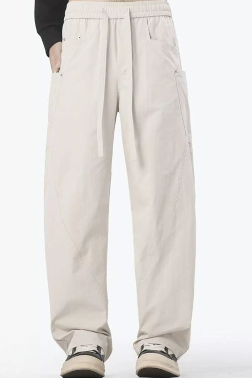 Men's Full Size Relaxed Fit Drawstring Cargo Pants Plus Size | Tampa Bay Discounts