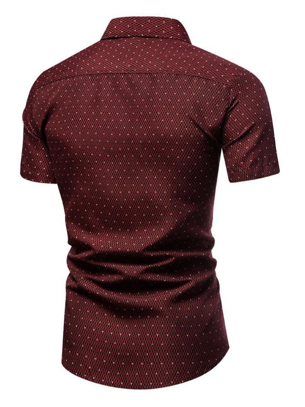 Men's Slim Fit Short Sleeve Dotted Shirt | Tampa Bay Discounts