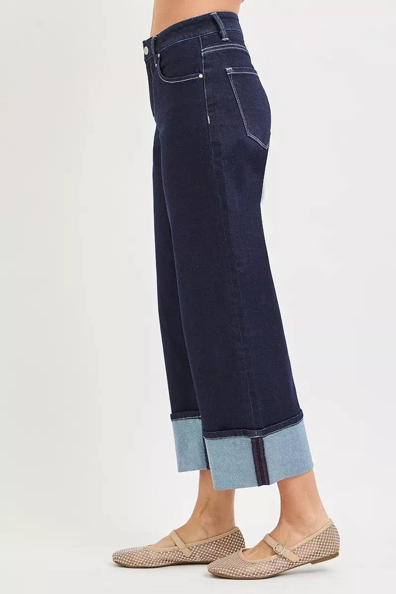 risen-slouchy-crop-barrel-cuffed-hem-jeans Image 2