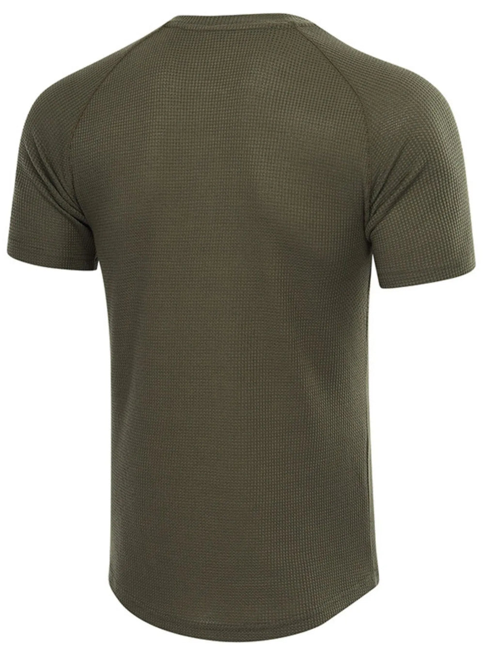 Men's Casual Waffle Knit Henley T-Shirt | Tampa Bay Discounts
