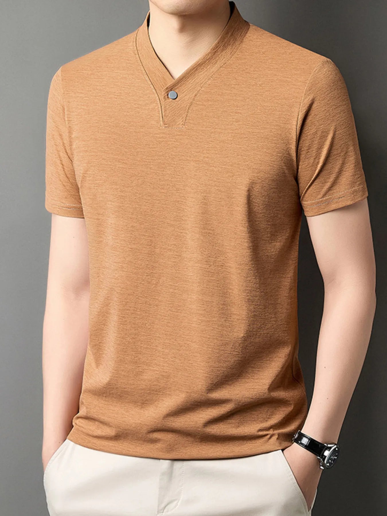 Men's Short Sleeve Solid Color T-Shirt | Tampa Bay Discounts