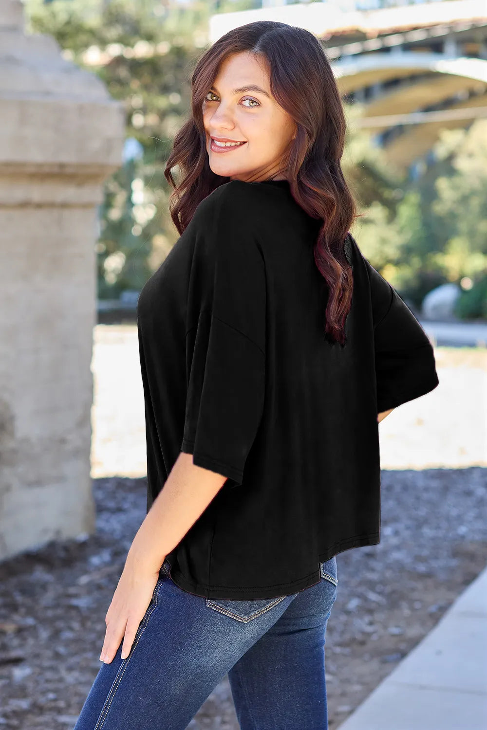 basic-bae-bamboo-full-size-round-neck-drop-shoulder-t-shirt image 15