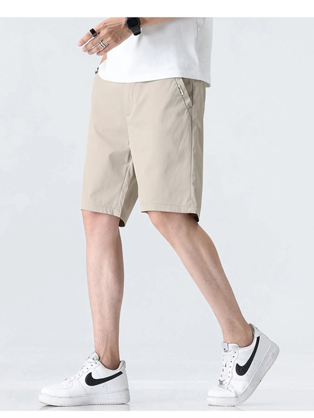 Men's Plus Size Elastic Waistband Shorts with Pockets | Tampa Bay Discounts