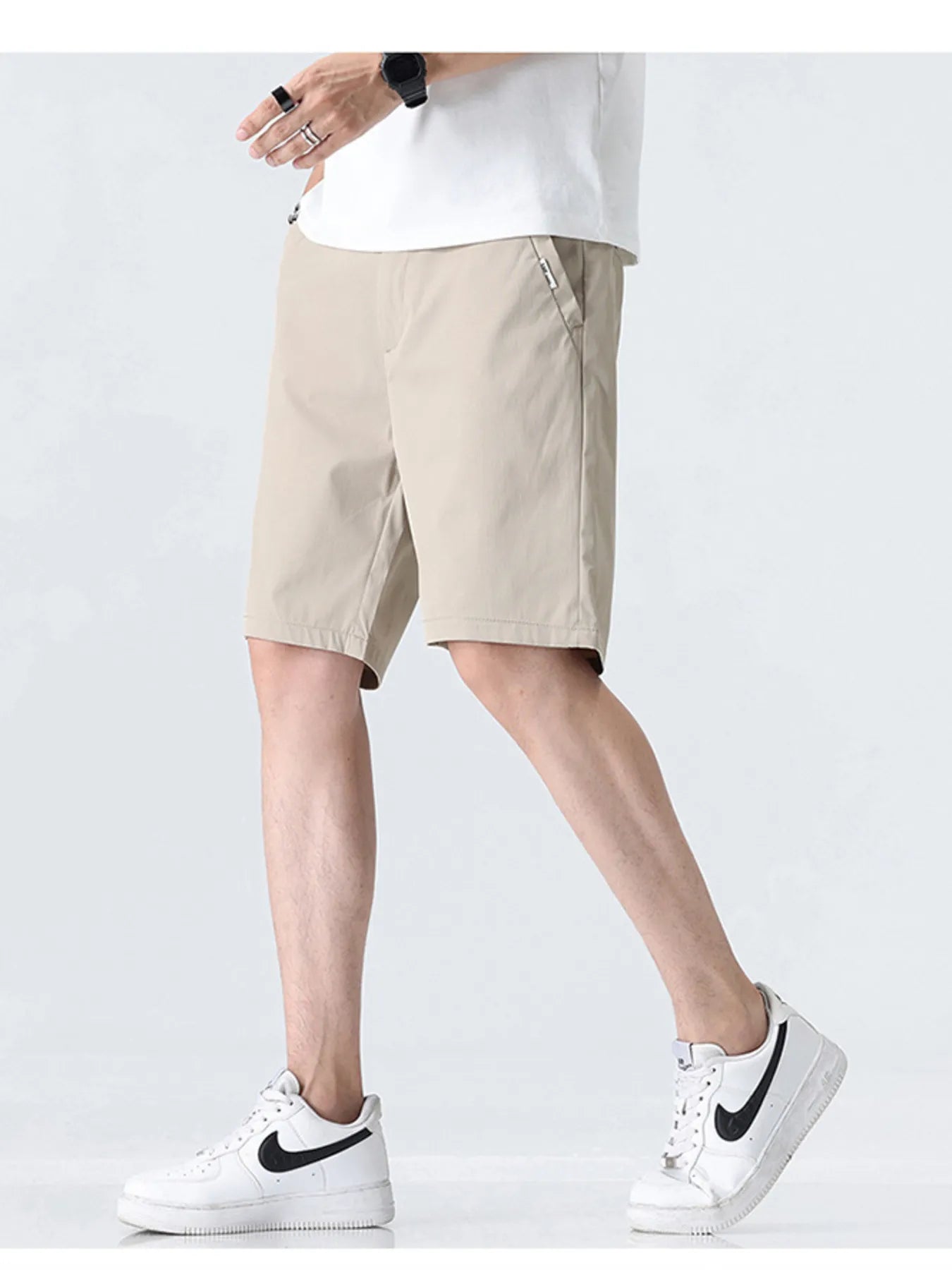 Men's Plus Size Elastic Waistband Shorts with Pockets | Tampa Bay Discounts