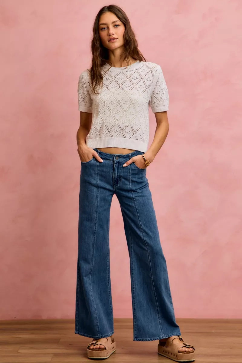 so-me-seam-detail-mid-rise-stretch-denim-jeans Image 8