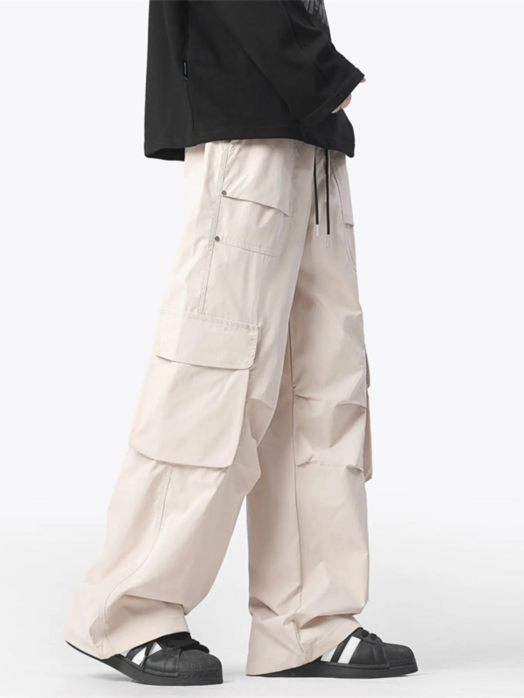 Men's Plus Size Cargo Wide Leg Pants | Tampa Bay Discounts