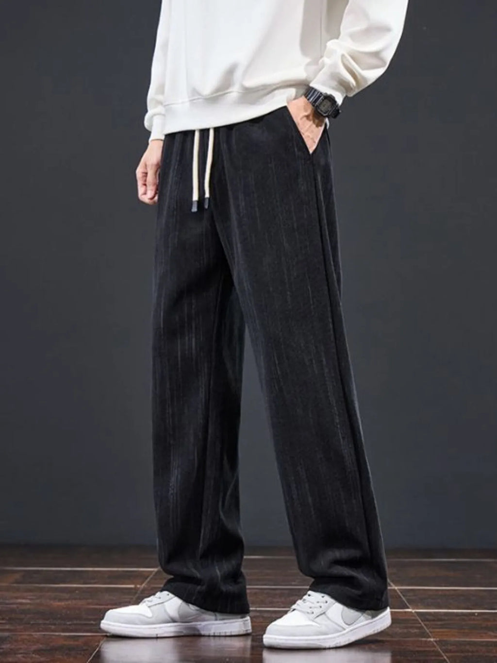 Men's Plus Size Drawstring Wide Leg Pants | Tampa Bay Discounts