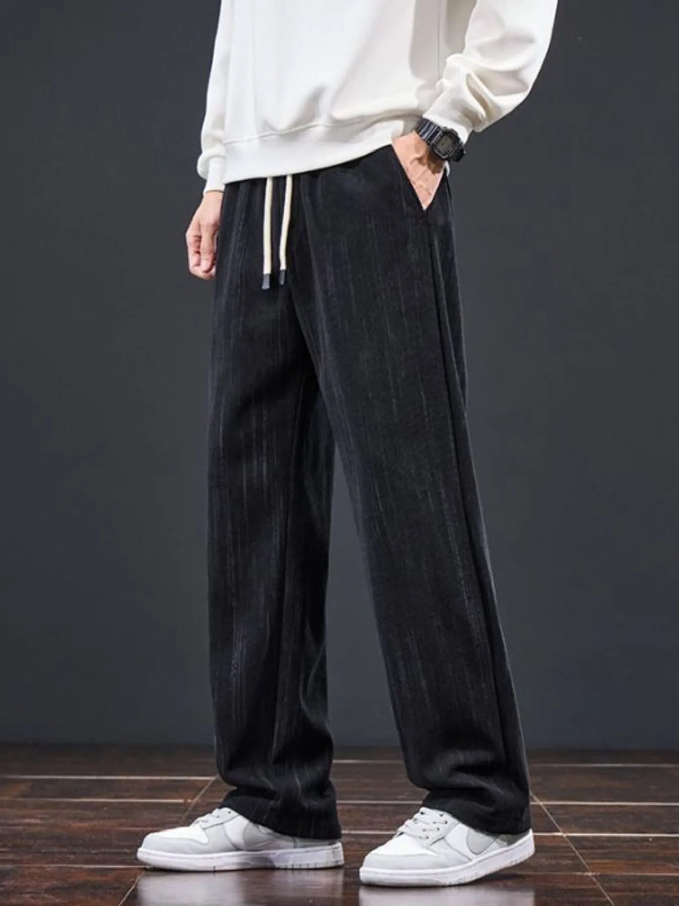 Men's Plus Size Drawstring Wide Leg Pants | Tampa Bay Discounts