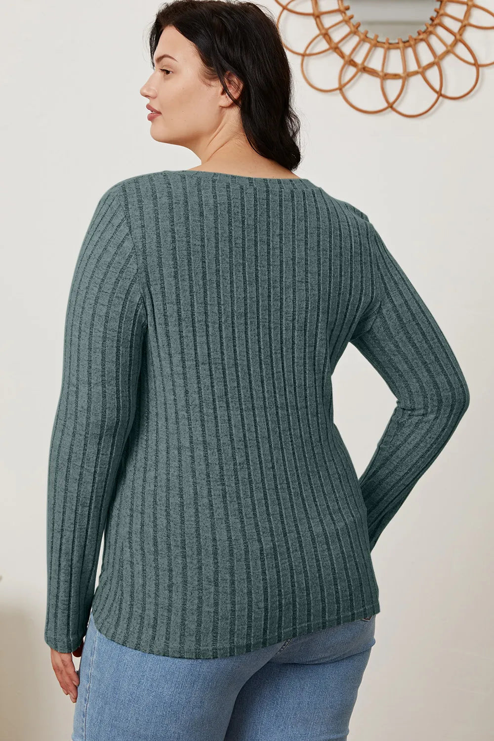 basic-bae-full-size-ribbed-v-neck-long-sleeve-t-shirt image 17