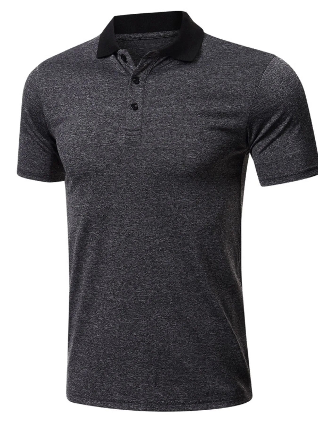 Men's Classic Heathered Polo Shirt with Contrast Collar | Tampa Bay Discounts