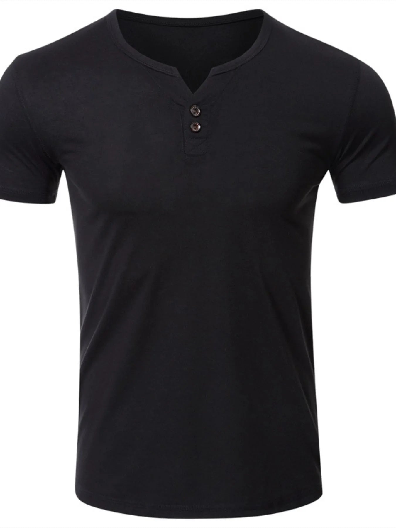 Men's Henley Short Sleeve Polo Top | Tampa Bay Discounts