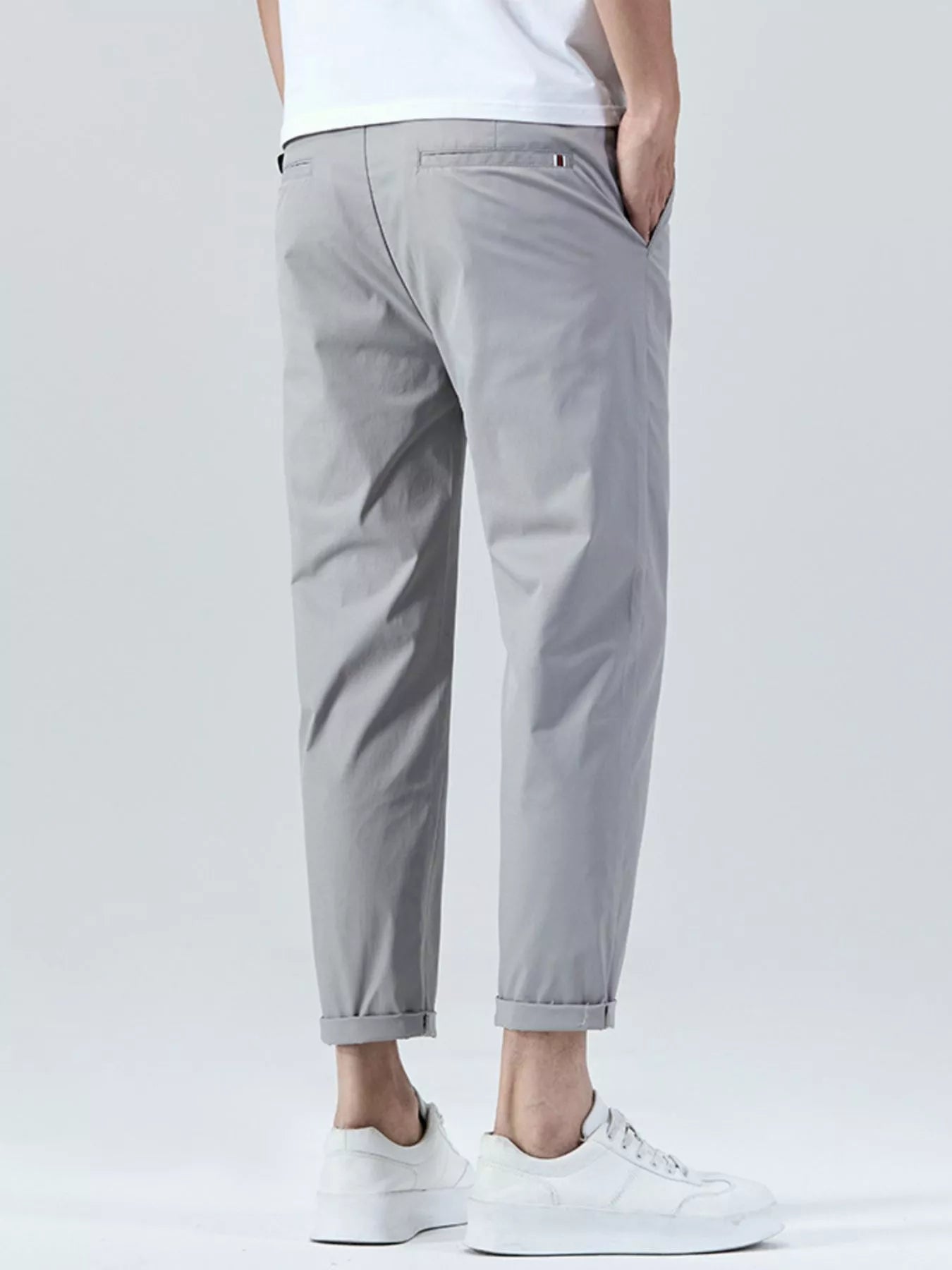 Men's Casual Straight-Leg Cropped Pants | Tampa Bay Discounts