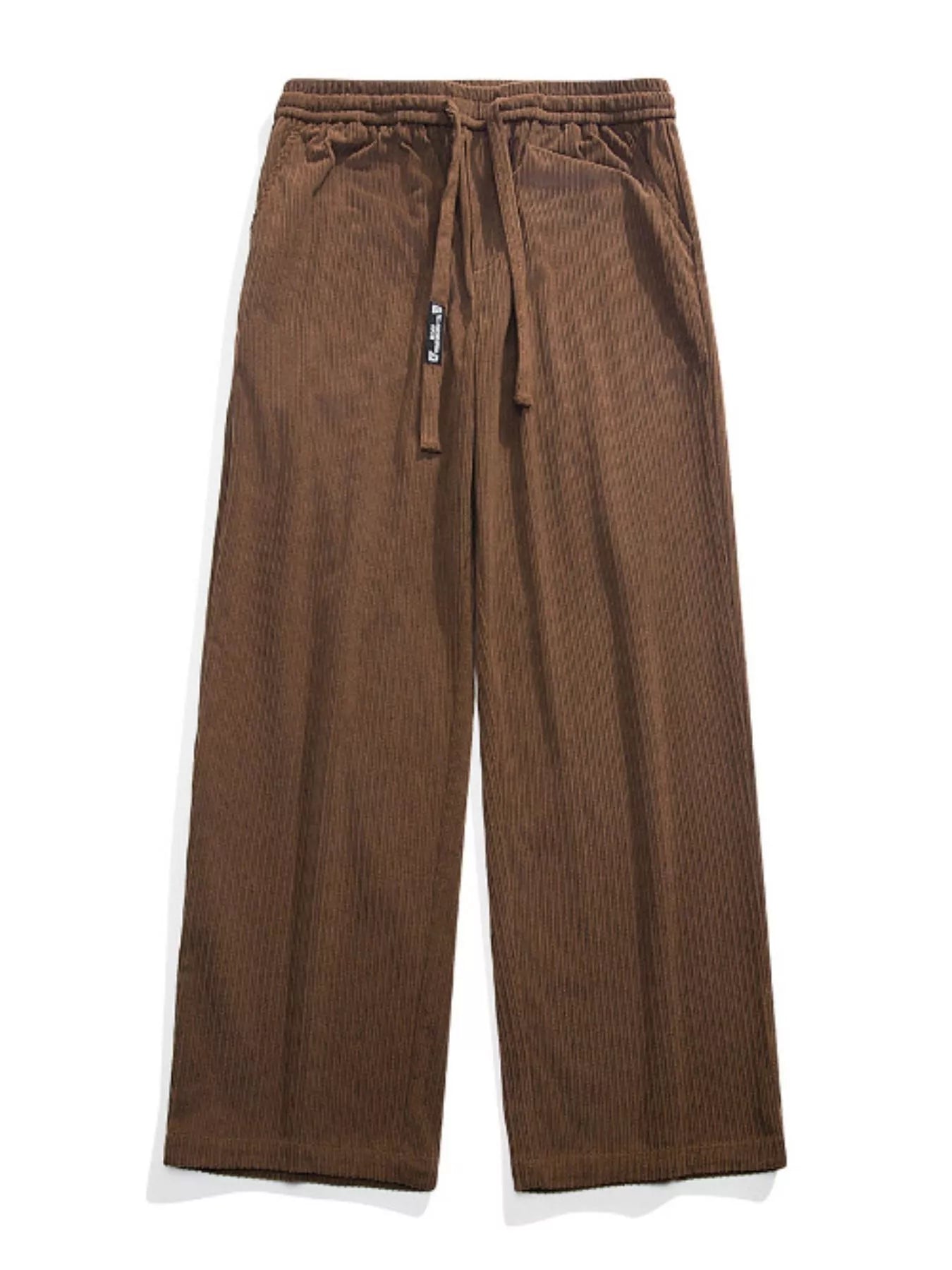 Men's Plus Size Corduroy Wide Leg Drawstring Pants | Tampa Bay Discounts
