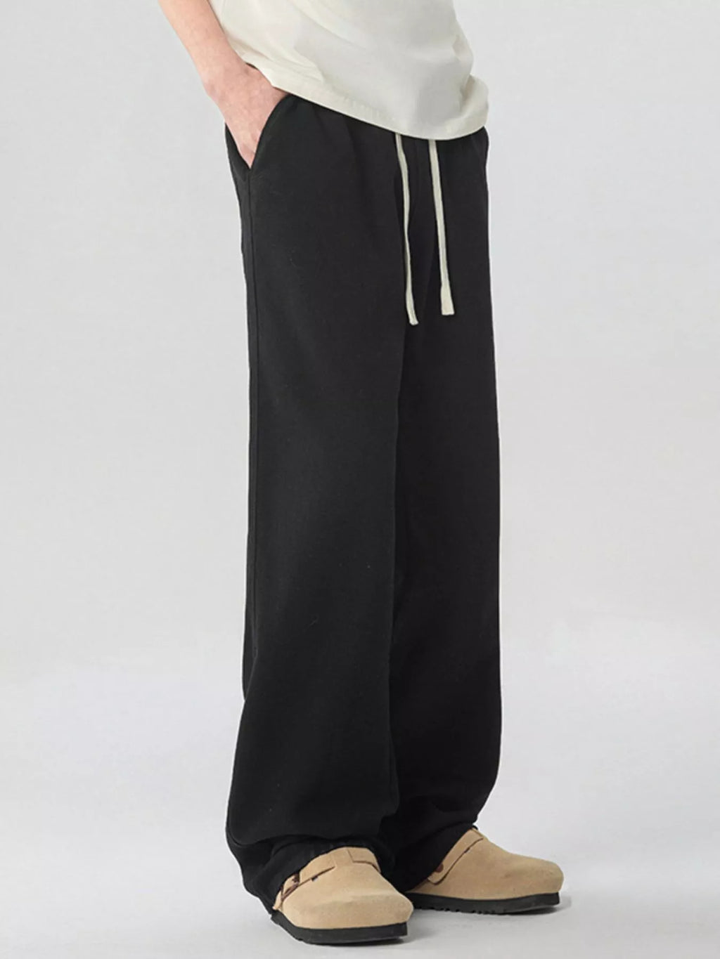 Men's Full Size Loose Fit Drawstring Linen Pants Plus Size | Tampa Bay Discounts