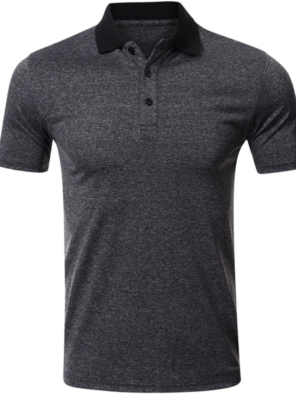 Men's Classic Heathered Polo Shirt with Contrast Collar | Tampa Bay Discounts