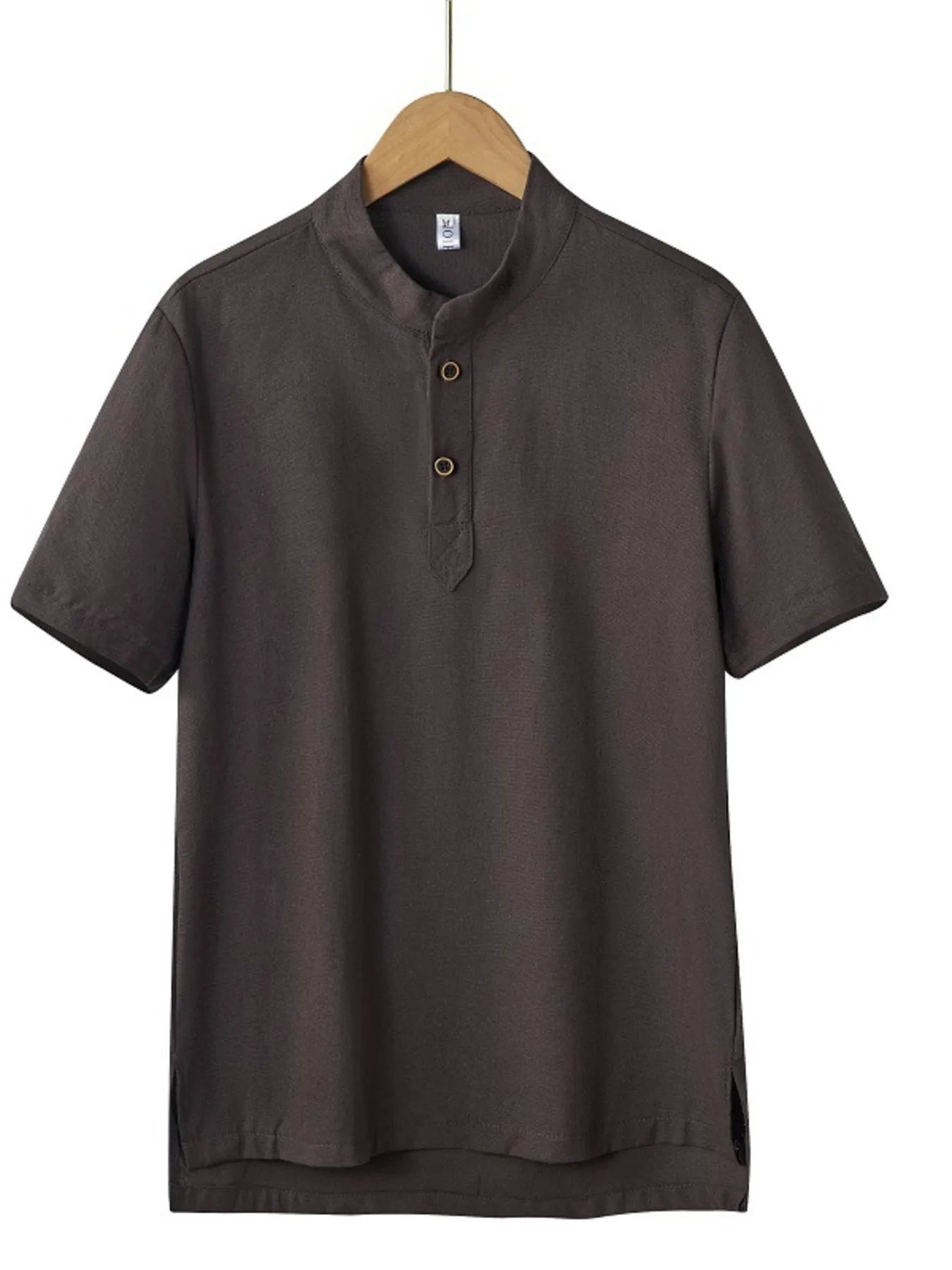 Men's Plus Size Button Detail Short Sleeve Blouse | Tampa Bay Discounts