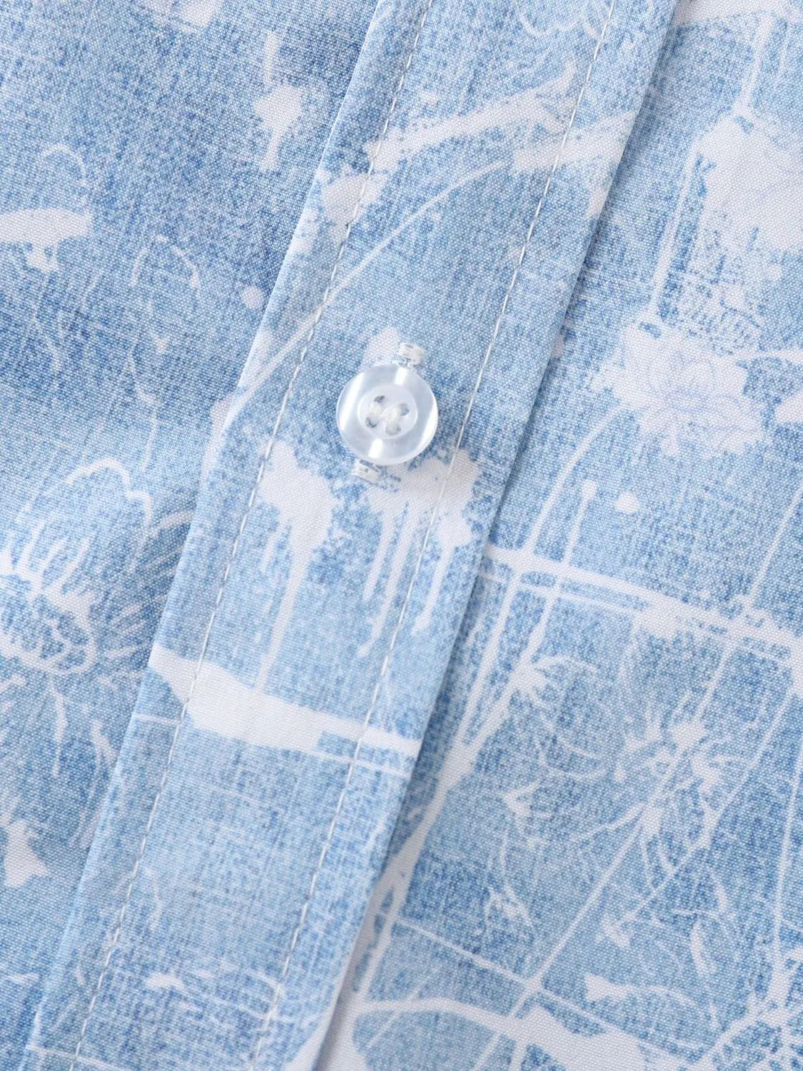 Men's Printed Short Sleeve Button Down Shirt | Tampa Bay Discounts