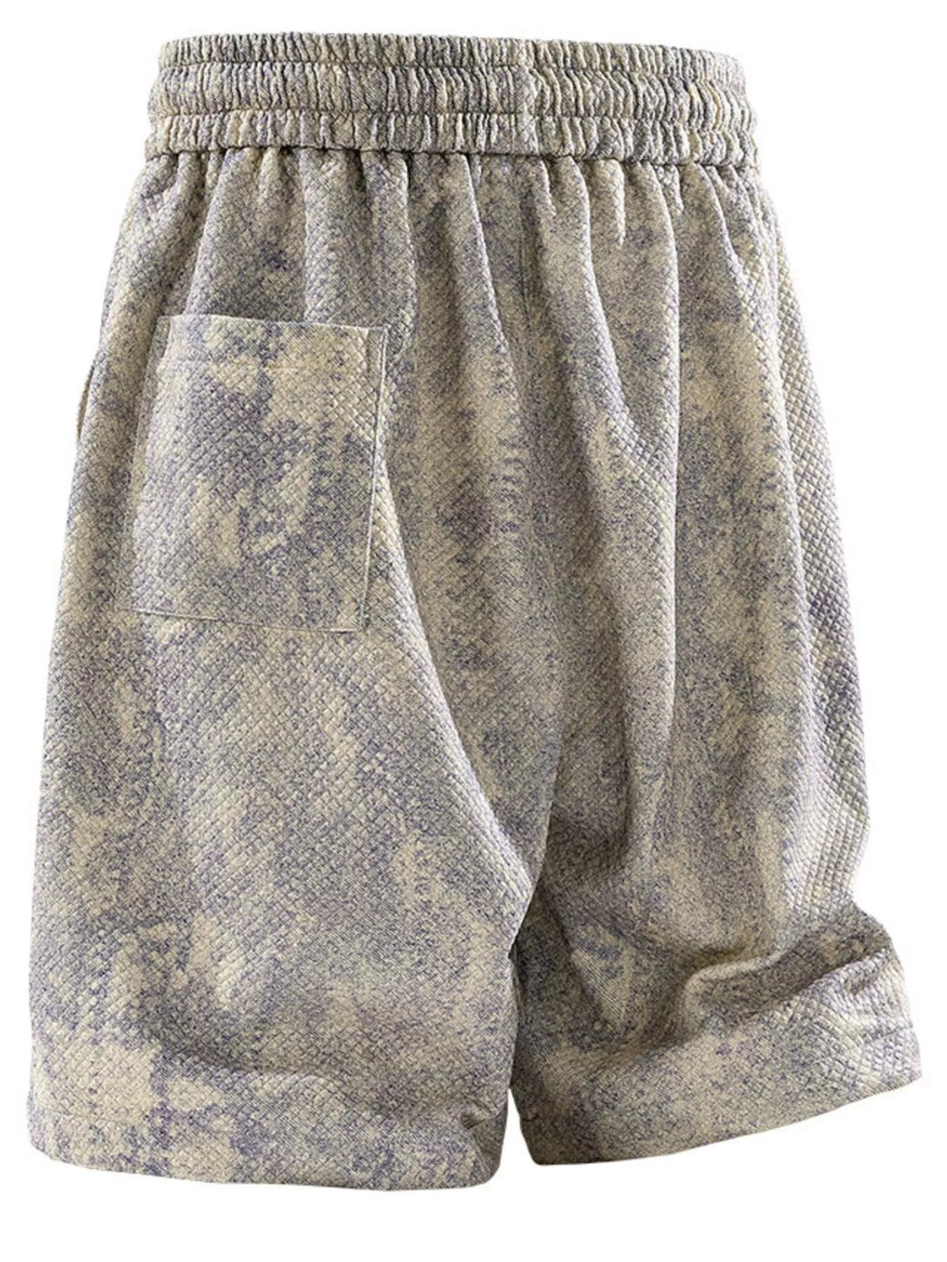 Men's Plus Size Snake Print Drawstring Shorts | Tampa Bay Discounts