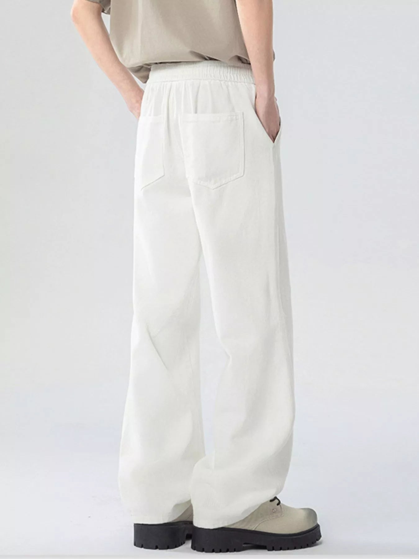 Men's Full Size Loose Fit Drawstring Linen Pants Plus Size | Tampa Bay Discounts