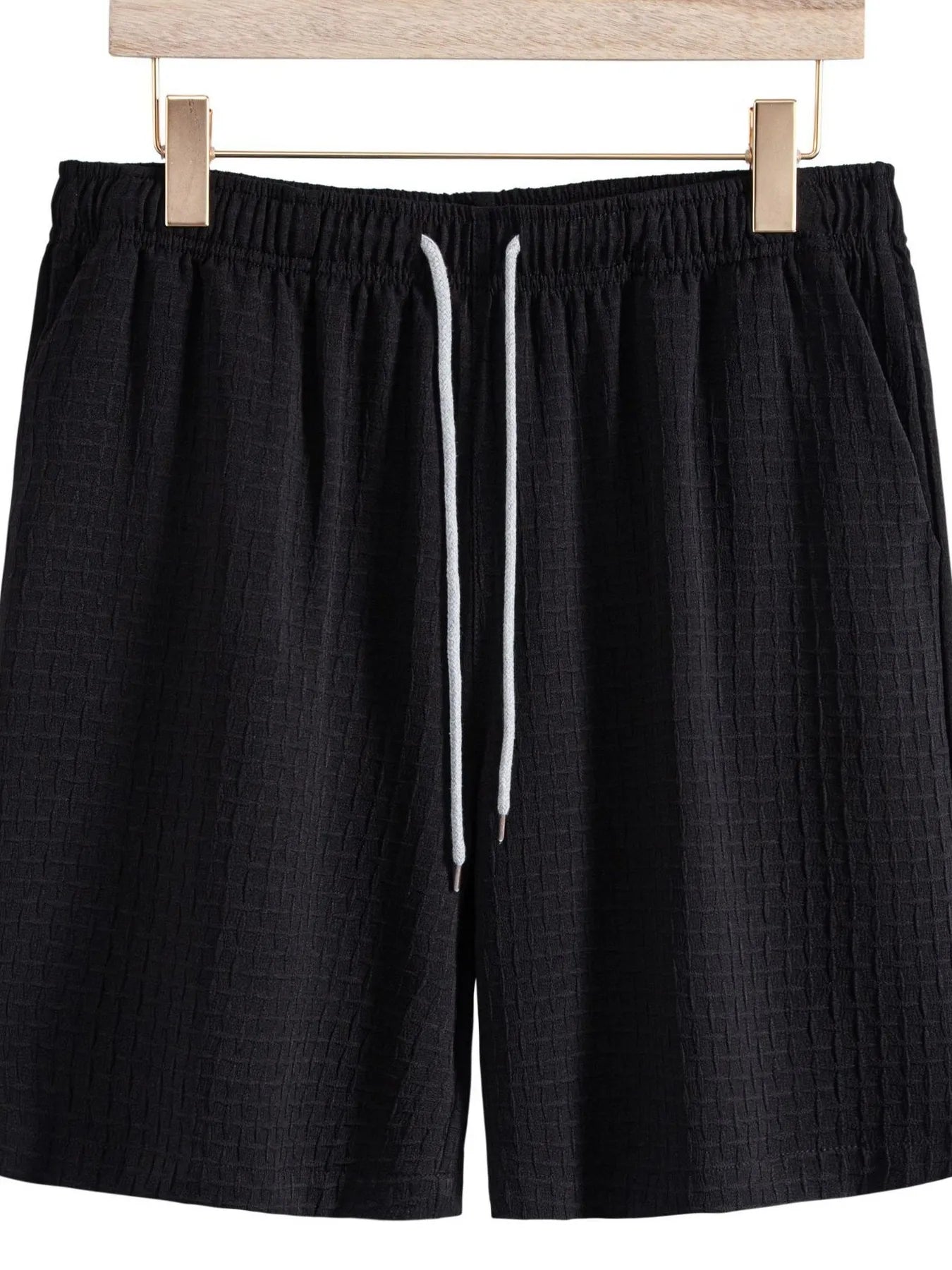 Men's Classic Textured Shorts with Elastic Waist | Tampa Bay Discounts