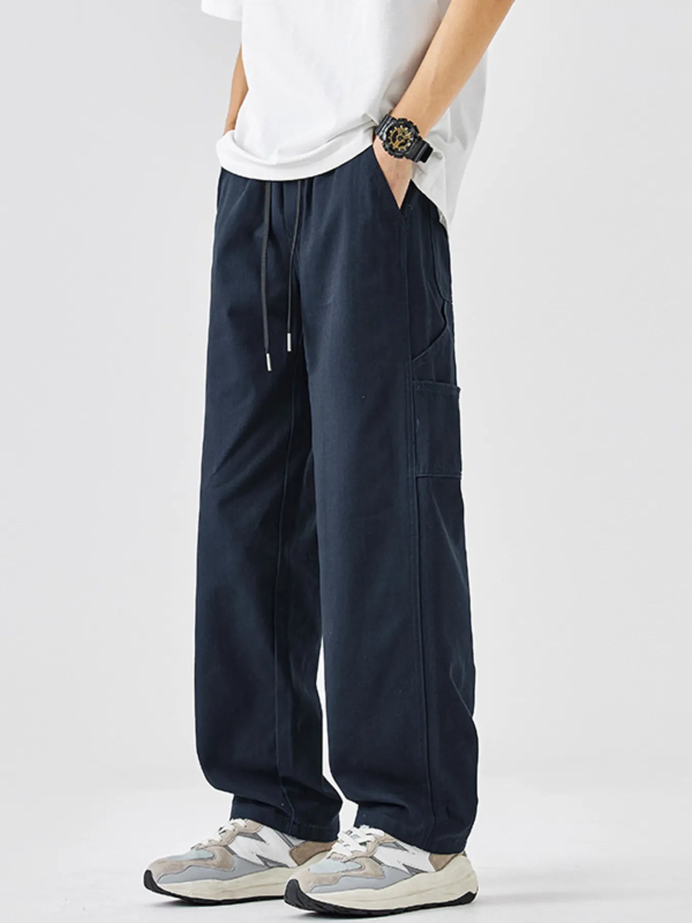 Men's Plus Size Drawstring Wide Leg Pants | Tampa Bay Discounts