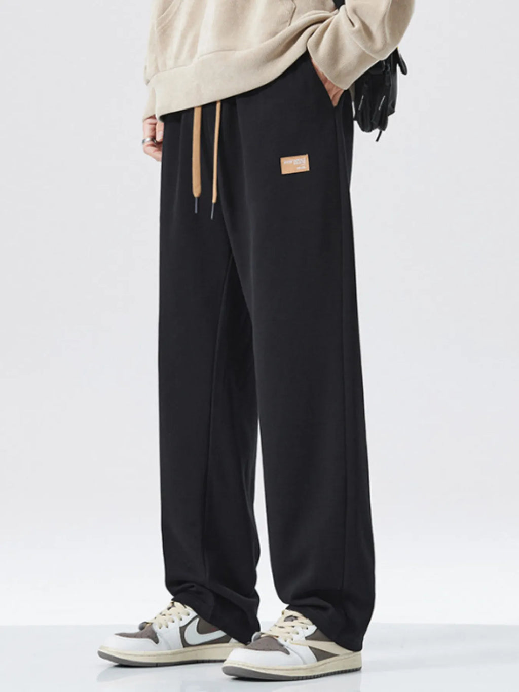 Men's Full Size Drawstring Wide Leg Pants Plus Size | Tampa Bay Discounts