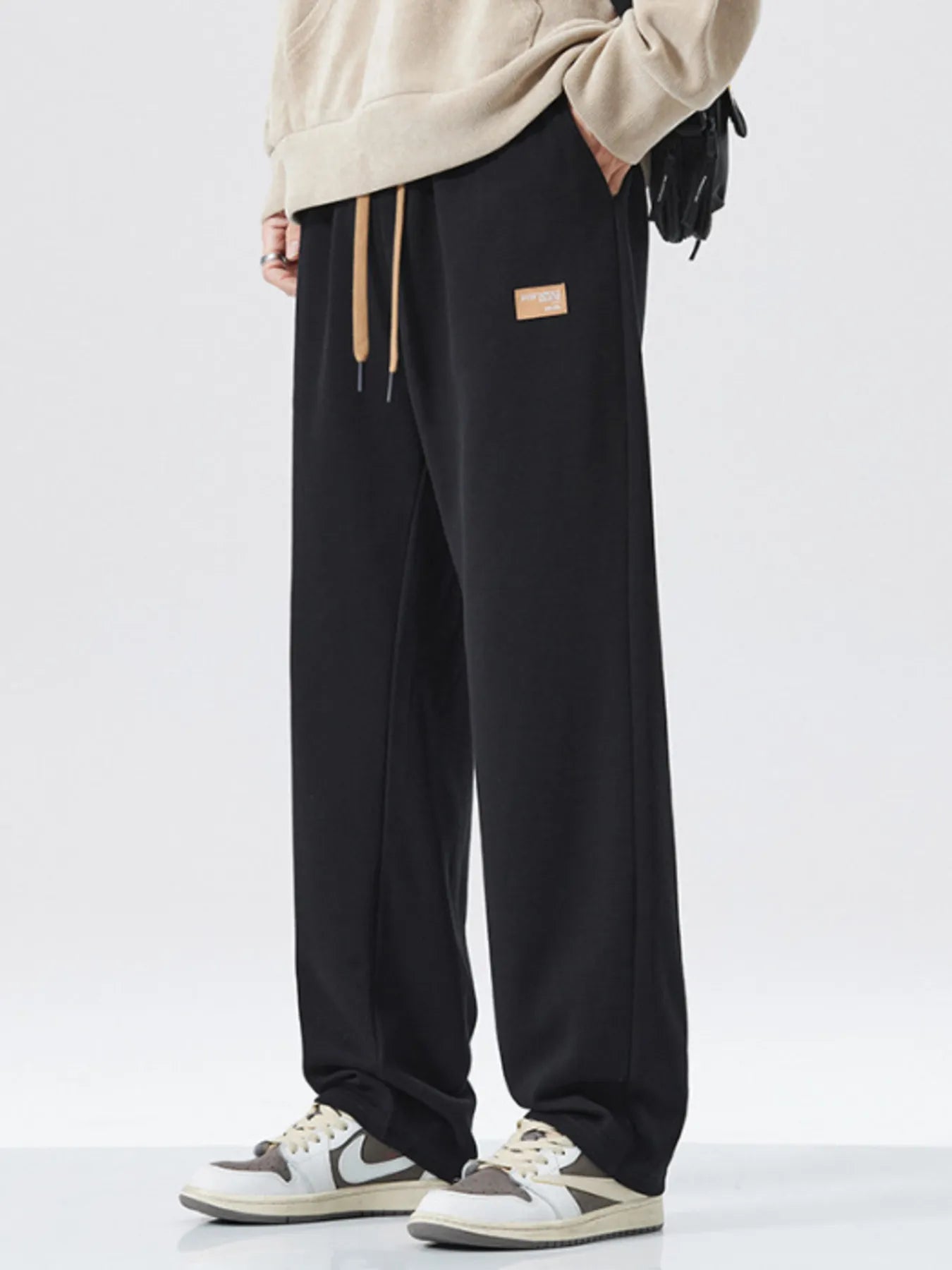Men's Full Size Drawstring Wide Leg Pants Plus Size | Tampa Bay Discounts