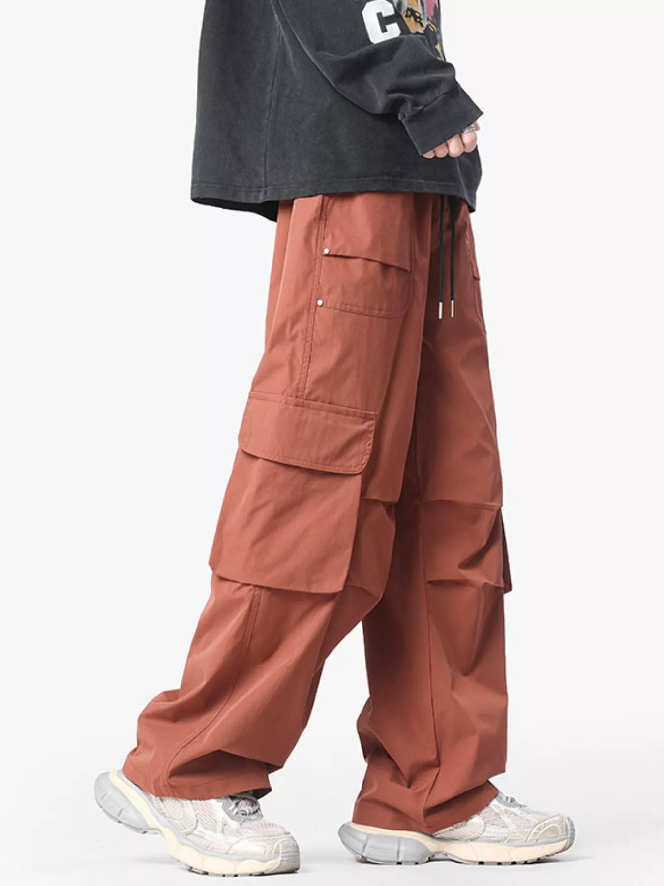 Men's Plus Size Cargo Wide Leg Pants | Tampa Bay Discounts