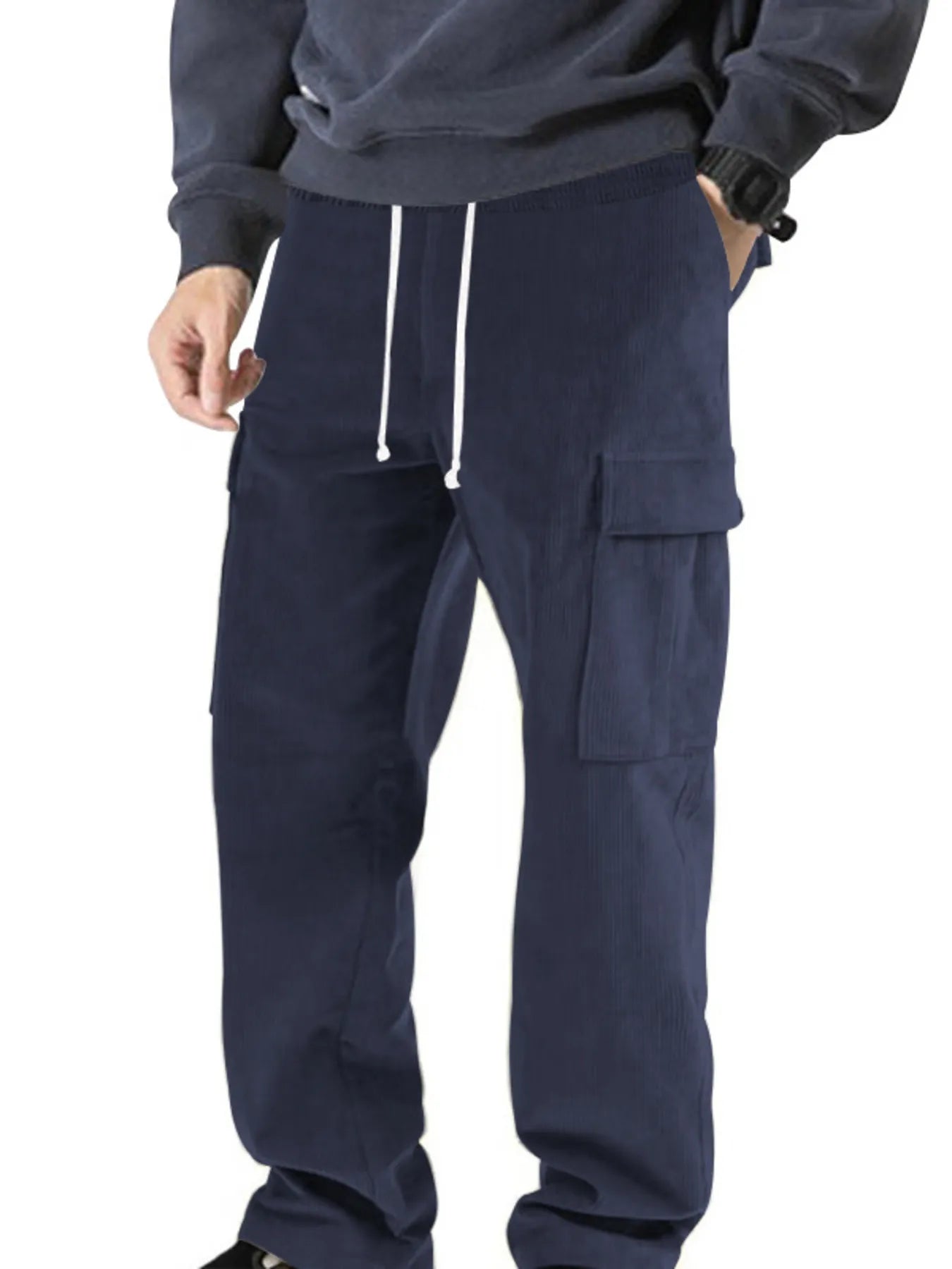 Men's Full Size Drawstring Jogger Pants Plus Size | Tampa Bay Discounts