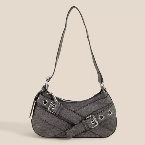 fame-denim-belt-accent-shoulder-bag 1