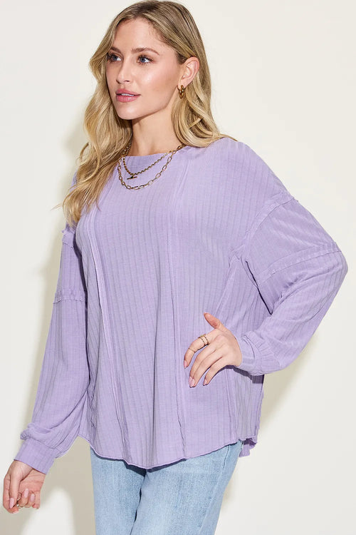 basic-bae-full-size-ribbed-round-neck-long-sleeve-t-shirt image 2