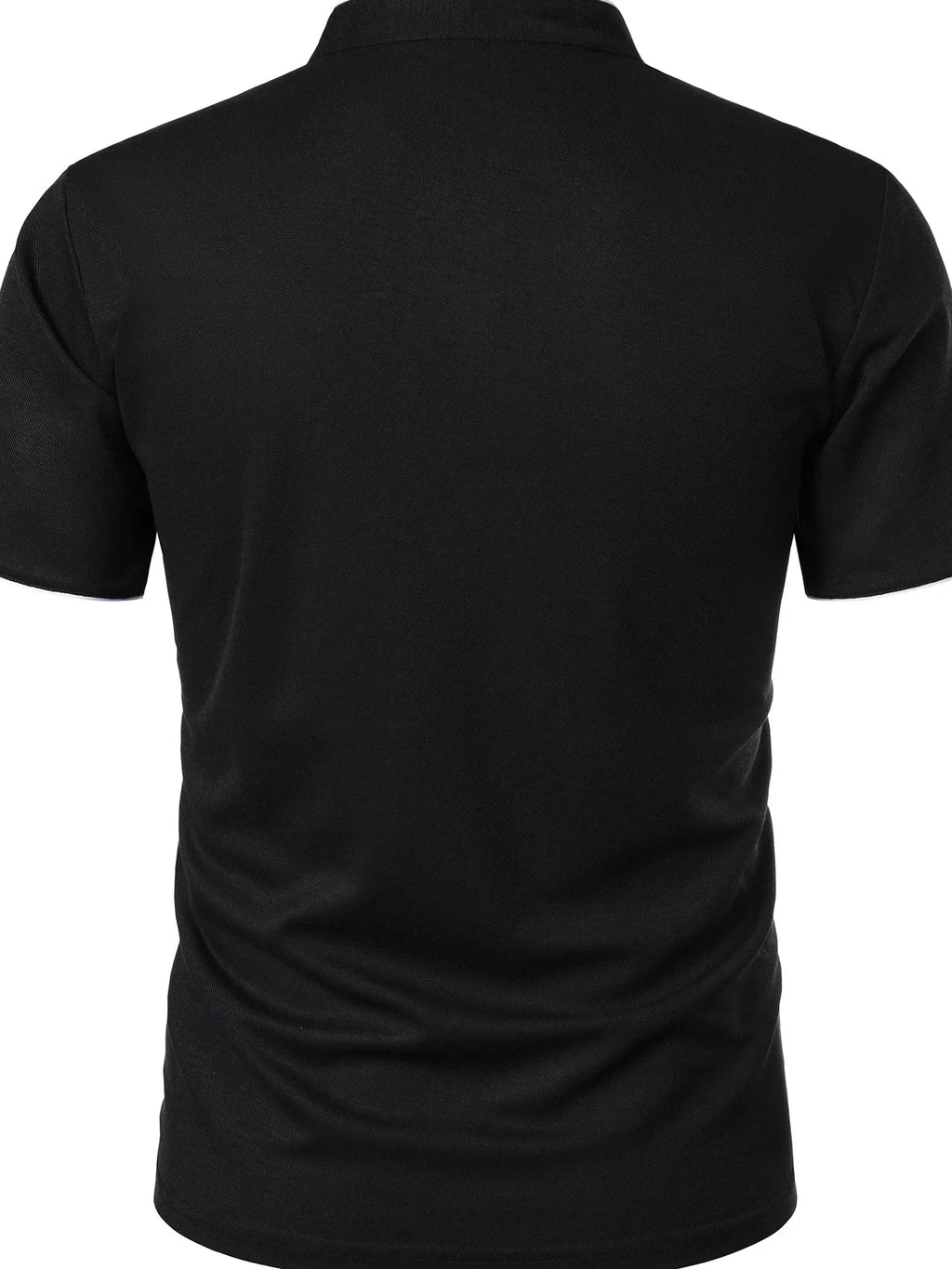 Men's Full Size Short Sleeve Contrast Trim Polo Plus Size | Tampa Bay Discounts