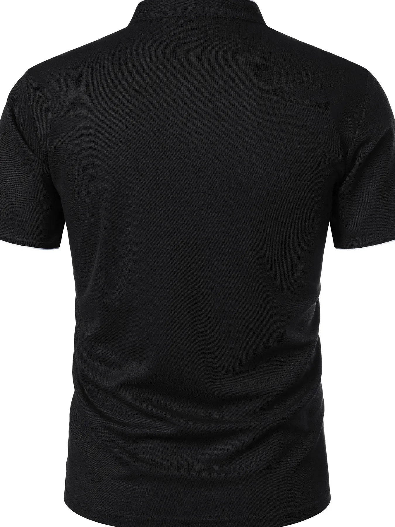 Men's Full Size Short Sleeve Contrast Trim Polo Plus Size | Tampa Bay Discounts