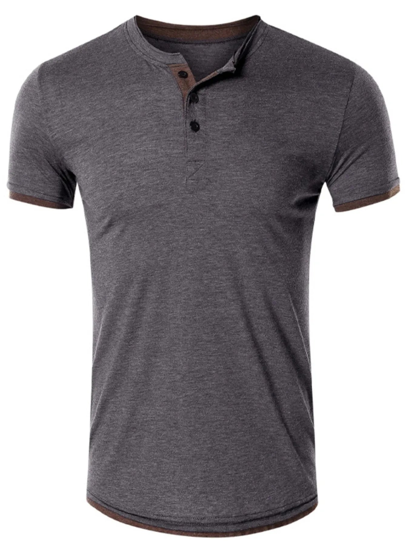 Men's Classic Henley Short Sleeve Top | Tampa Bay Discounts