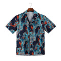 Men's Full Size Printed Button Up Short Sleeve Shirt Plus Size | Tampa Bay Discounts