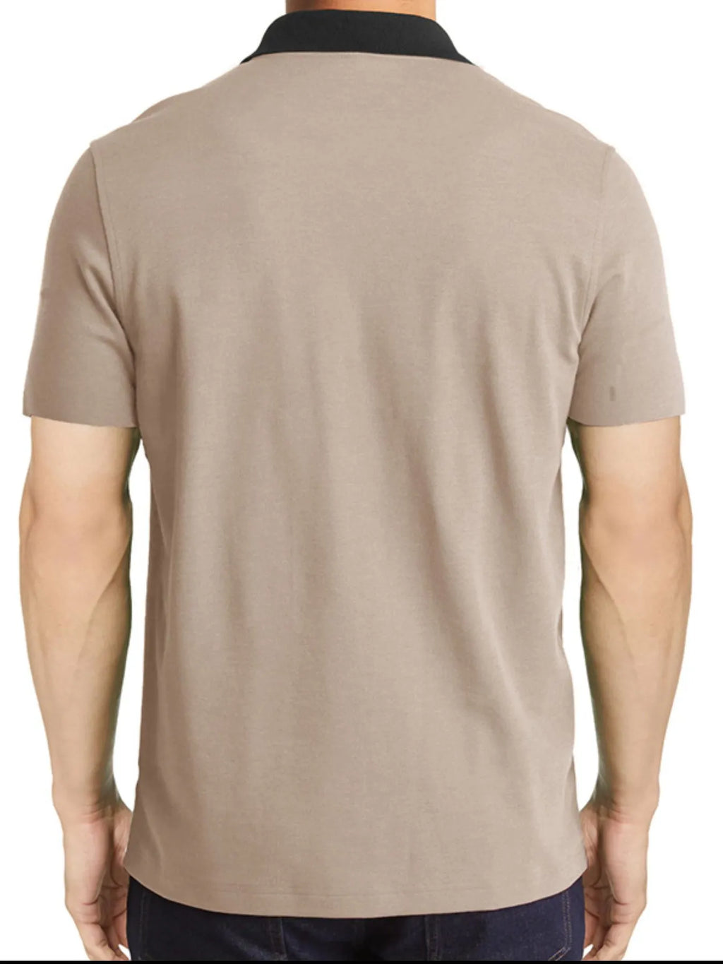 Men's Contrast Collar Quarter-Zip Polo Shirt | Tampa Bay Discounts