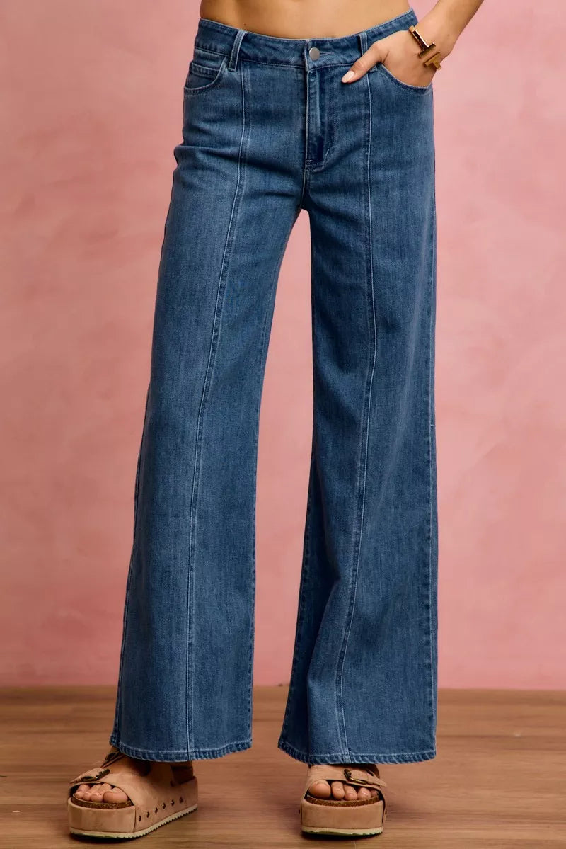 so-me-seam-detail-mid-rise-stretch-denim-jeans Image 6