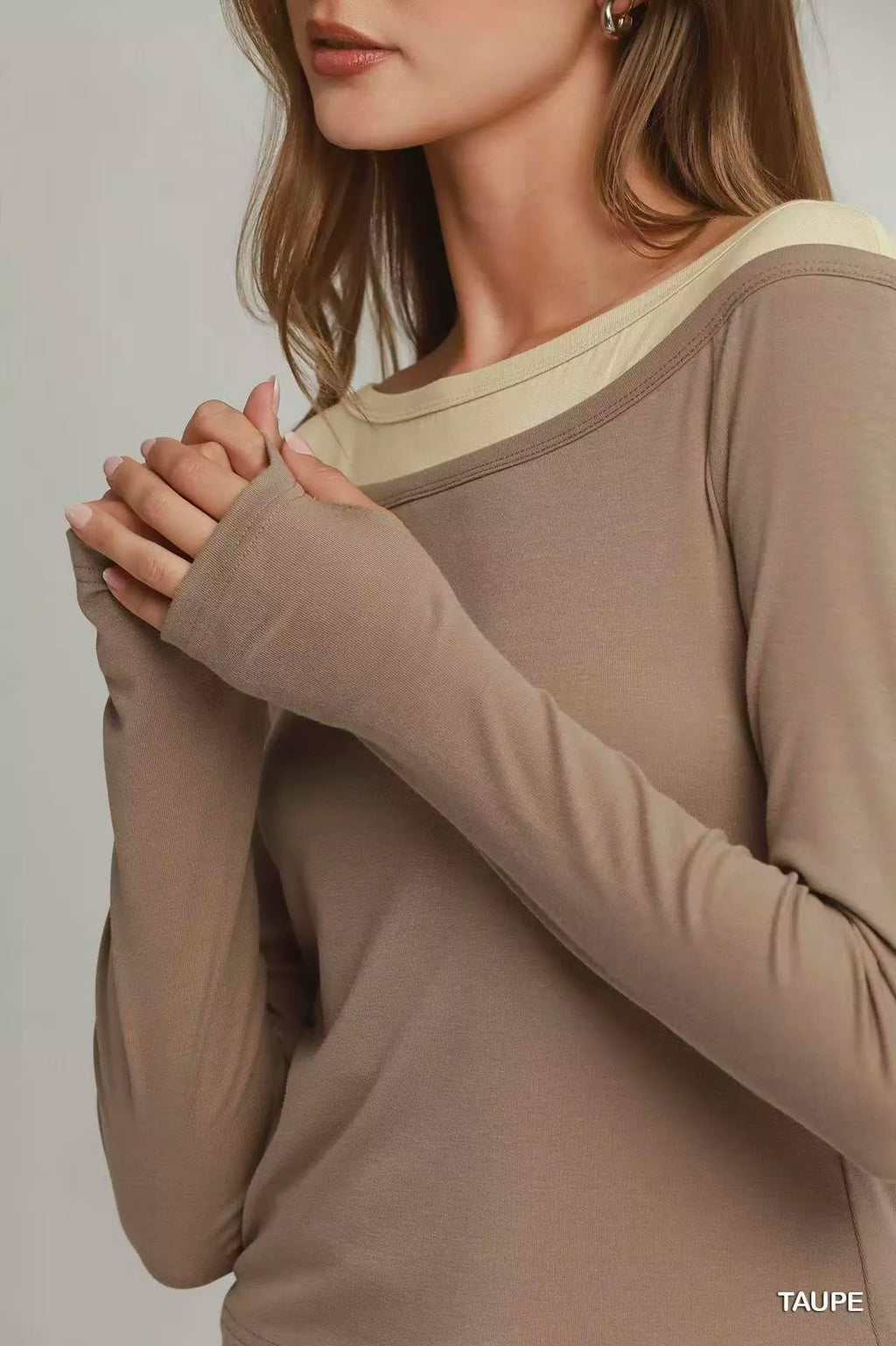 umgee-layered-twofer-long-sleeve-top image 4