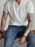 Men's Button Detail Short Sleeve T-Shirt | Tampa Bay Discounts