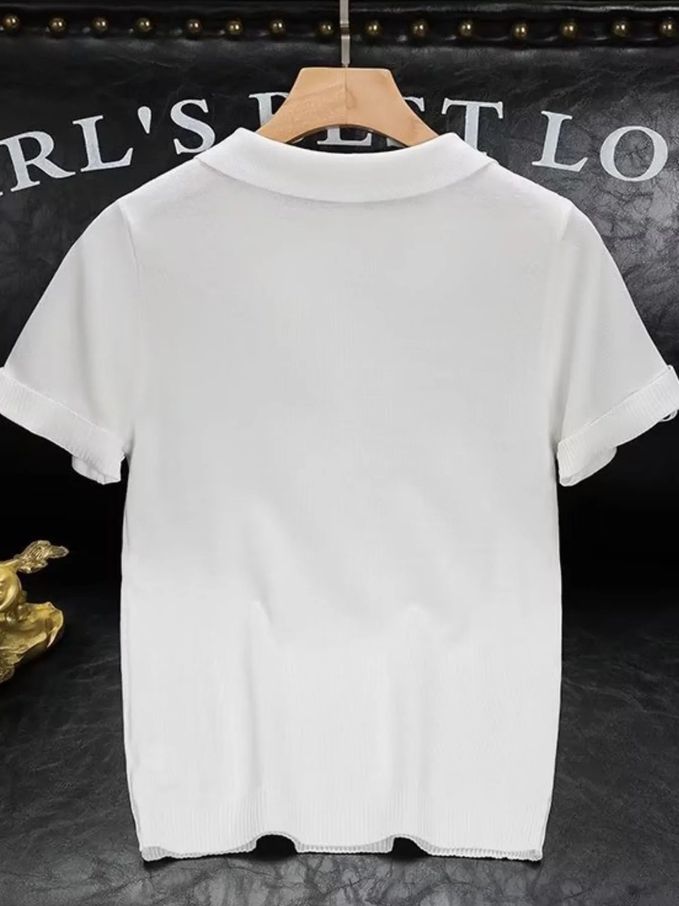 Men's Plus Size Short Sleeve Ribbed Polo | Tampa Bay Discounts