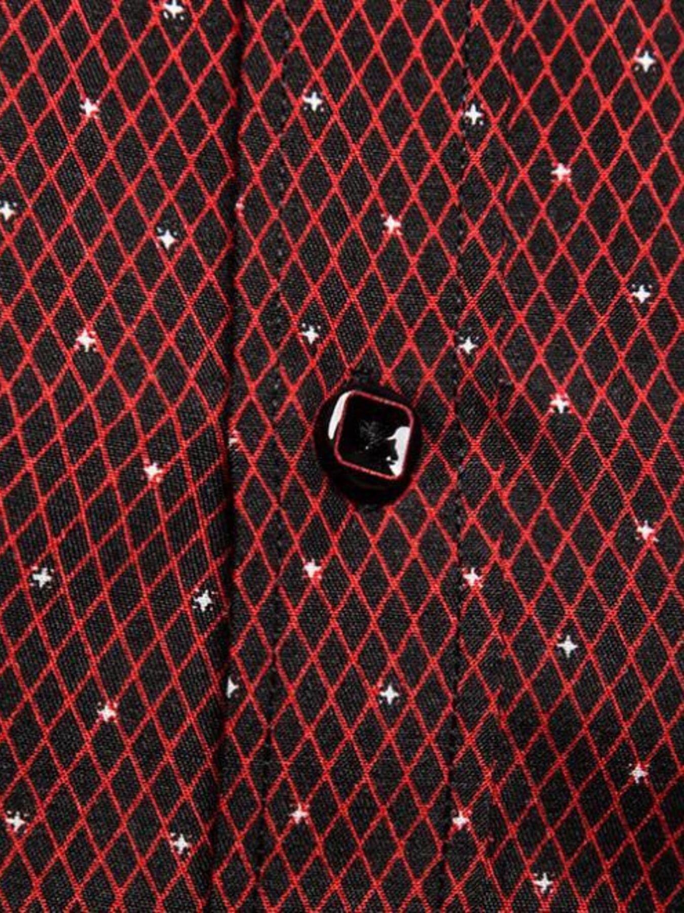 Men's Slim Fit Short Sleeve Dotted Shirt | Tampa Bay Discounts