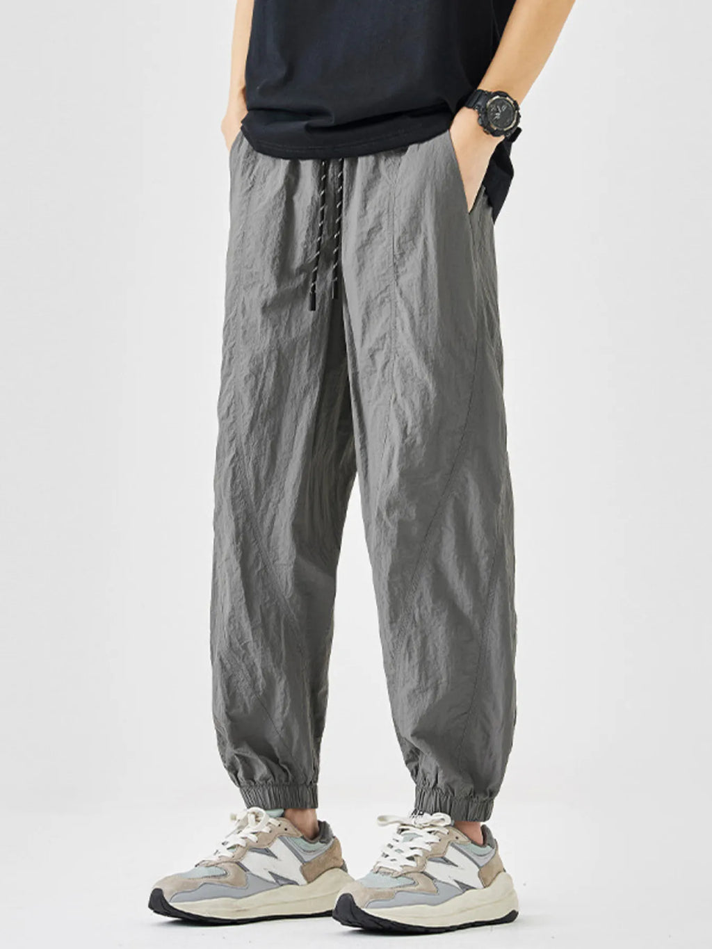 Men's Plus Size Drawstring Loose Fit Joggers | Tampa Bay Discounts