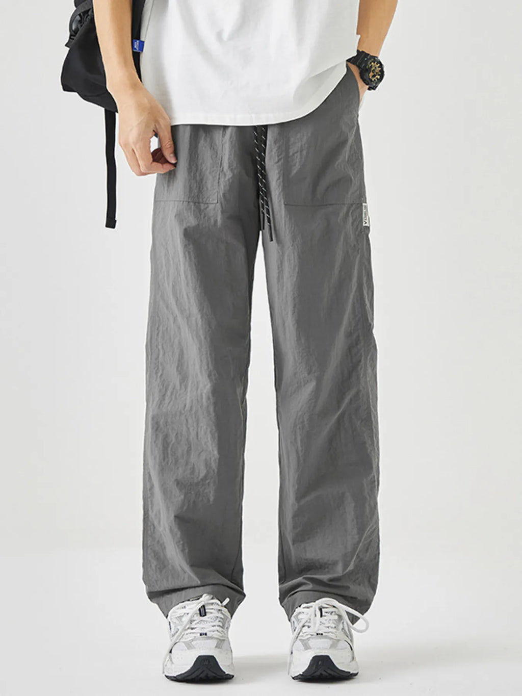 Men's Plus Size Drawstring Wide Leg Pants | Tampa Bay Discounts